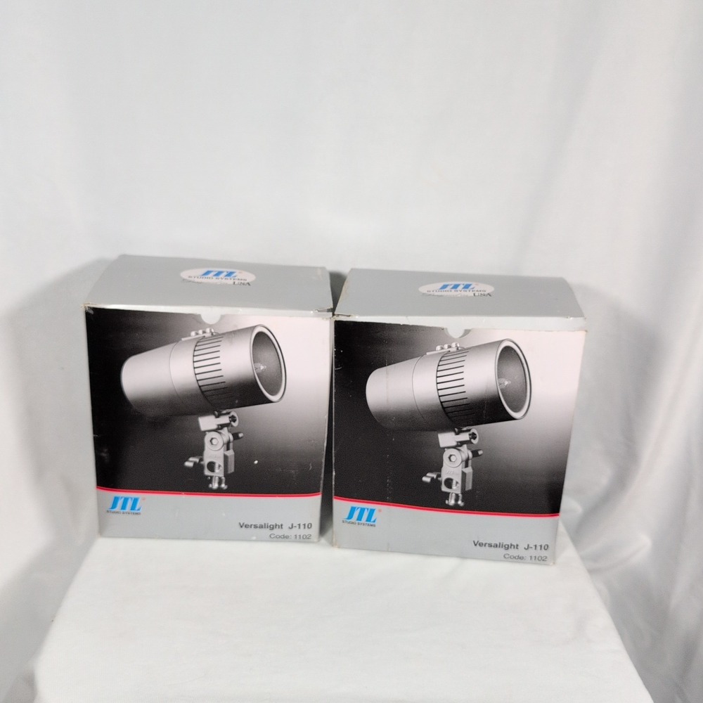 Versalight J-110 photography studio strobe flash light JTL Pair Lot Of 2 Tested